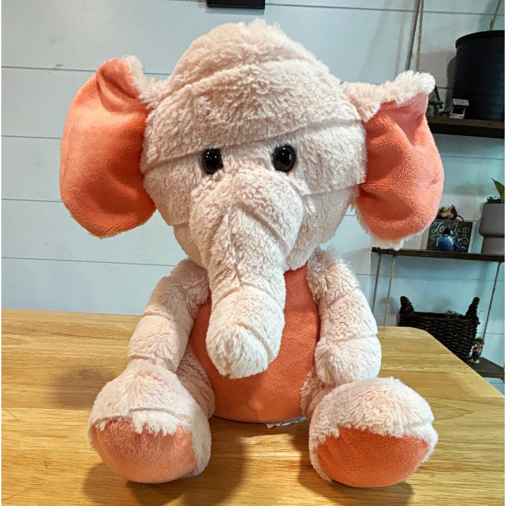 Calplush Pink Elephant Plush Stuffed Animal, Medium 14-24 in, Washable 2019